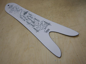 a custom swallowtail snowboard...
