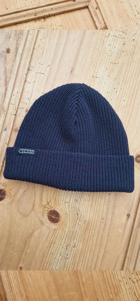 KONVOI black beanie charcoal colour knit
