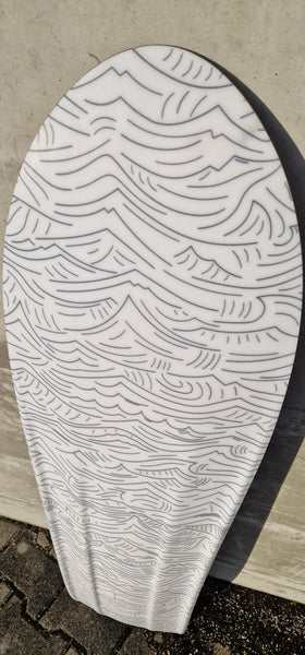 KONVOI pow surf board powsurfer closeup base design