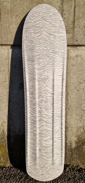 KONVOI morr 141 base design 3D bottom contour mountains and waves artwork