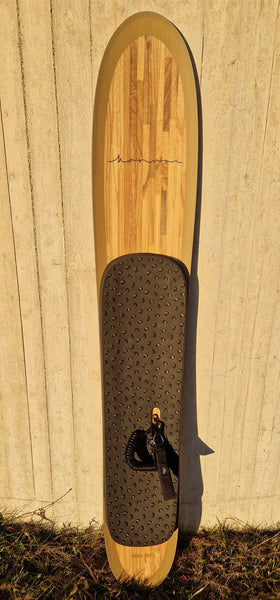 KONVOI VEGA 187 powdersurfing powsurf longboard surfing snow woodcore crafted with care bindingfree traction pad long board