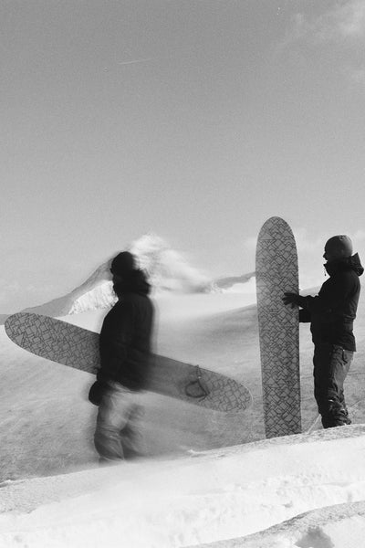 vega adventure glacier powsurfing snowsurfing the alps high mountain surfing